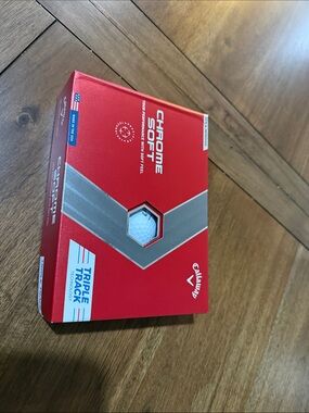 Callaway Chrome Soft Golf Balls - Red & Silver Sleeve